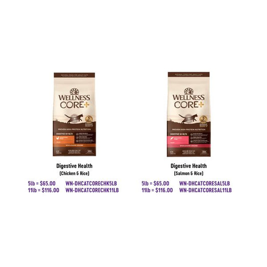 [mPets] Wellness CORE+ Dry Food (Grain-Free & Wholesome Grains) for Cats [LOCAL SG DELIVERY]