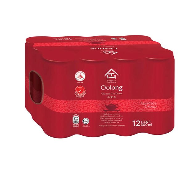 [mfoods] Bundle of 2 cartons Authentic Tea House Can Drink (Da Hong Pao No Sugar Oolong Tea 300ml) x 24 cans [LOCAL SG DELIVERY]