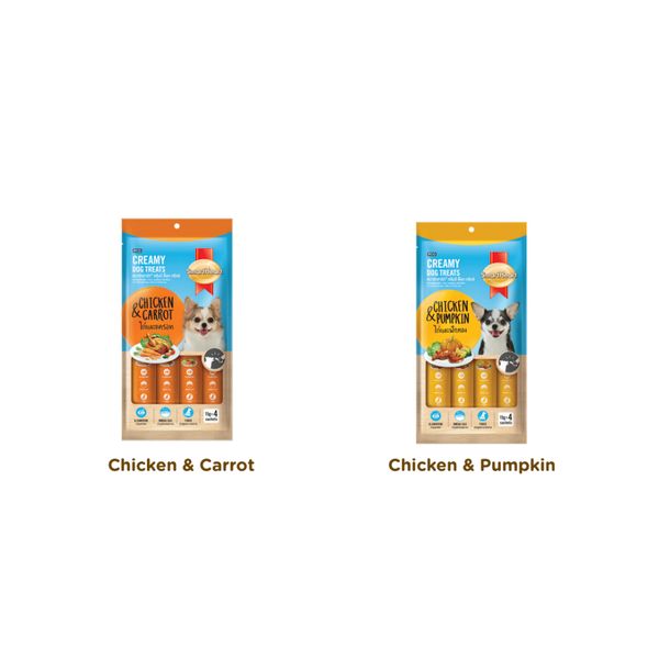[mPets] SmartHeart Creamy Dog Treat 15g x 4 [LOCAL SG DELIVERY]