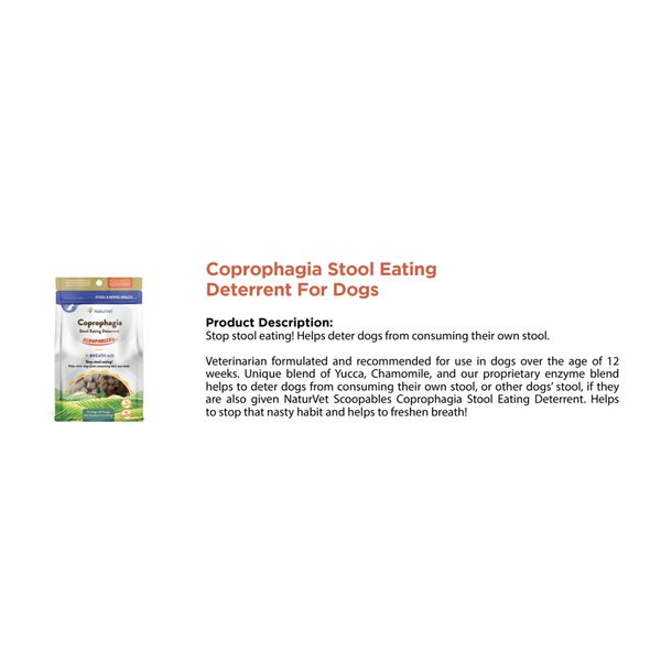 [mPets] NaturVet Coprophagia Stool eating Deterrent Scoopables for Dogs 11oz [LOCAL SG DELIVERY]