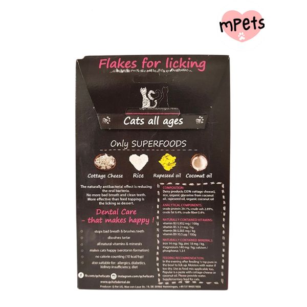 [mPets] QCHEFS DENTAL FLAKES TOPPER FOR CATS 80G (LOCAL SG DELIVERY )