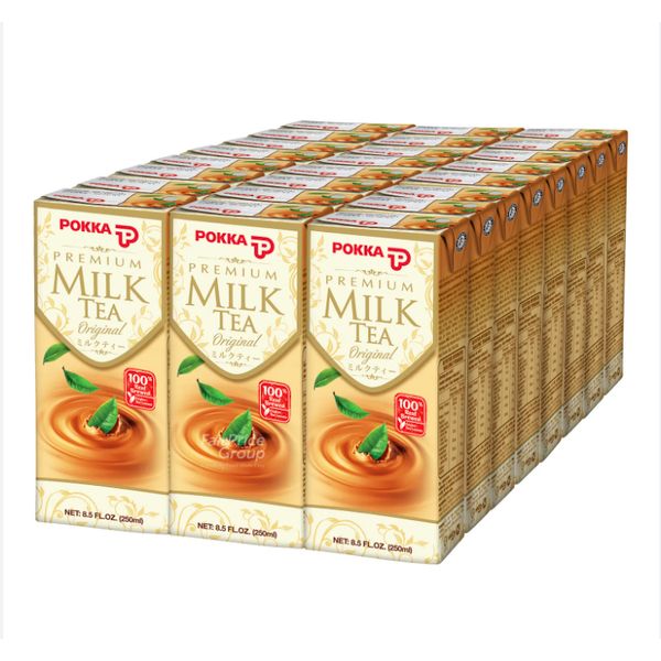 [mfoods] Bundle of 2 cartons Pokka Packet Drink - Premium Milk Tea 250ml x 24 packets [LOCAL SG DELIVERY]