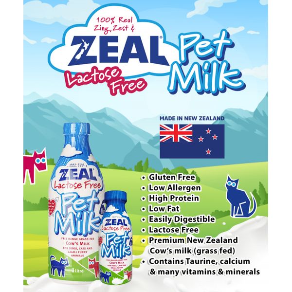 [mPets] Zeal Lactose-Free Pet Milk (380ml) [LOCAL SG DELIVERY]