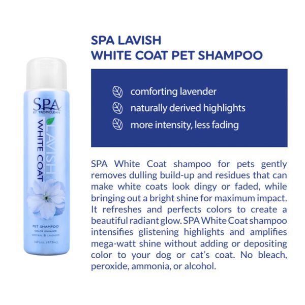 [mPets] TropiClean SPA Lavish White Coat/Sport for Him Pet Shampoo (Grooming) [LOCAL SG DELIVERY]