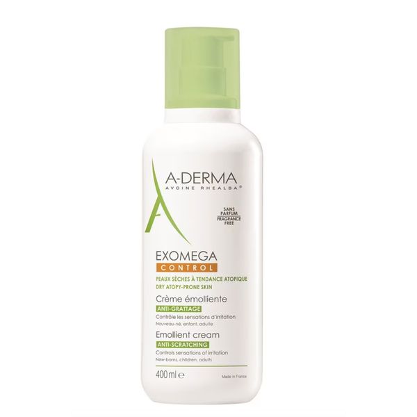 [Dermaceutica] A-Derma Exomega Control Emollient Fragrance-free Anti-Sratching Cream (For Dry Atopy Prone Skin) 400ml [LOCAL SG DELIVERY]