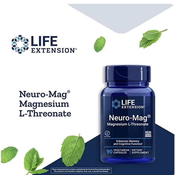 [mfoods] Life Extension, Neuro-Mag, Magnesium L-Threonate, 90 Vegetarian Capsules  [LOCAL SG DELIVERY]