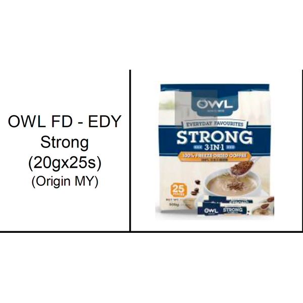 Owl 3-in-1 Regular/Coffee & Creamer/Strong/Kopi O/Kopi O Gao/Kopi O Kosong/Teh Tarik – view 3