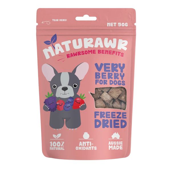 [mPets] Naturawr Kangaroo Very Berry Freeze Dried Dog Treat