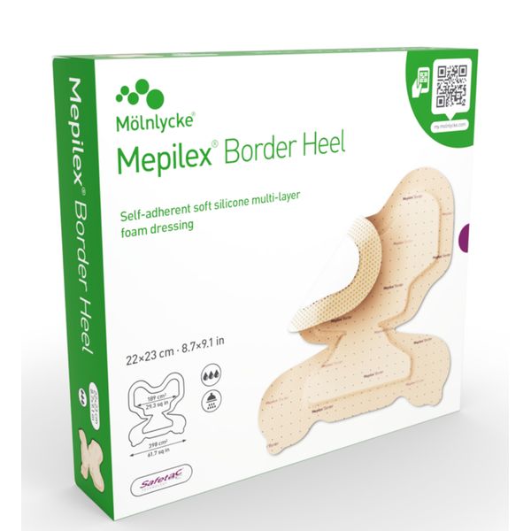 [mobileaid] M√∂lnlycke Mepilex Border Heel 22 x 23cm 6's [LOCAL SG DELIVERY]