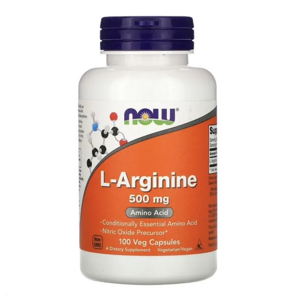 [mfoods] Now Foods L-Arginine, Essential Amino Acids, Vegan Dietary Supplement, 500mg, 100 Veg Caps [LOCAL SG DELIVERY]