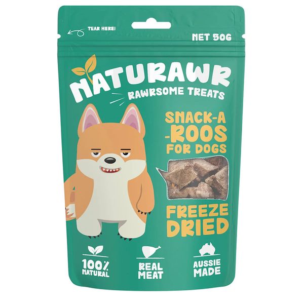 [mPets] Naturawr Snack-A-Roo Freeze Dried Dog Treat(50g)