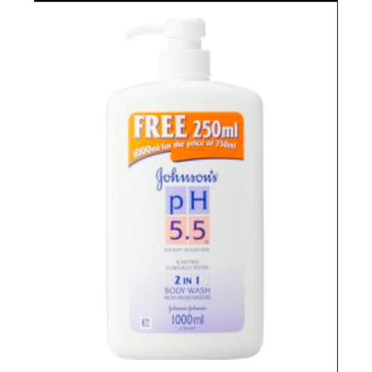 [mkids] Johnson's pH 5.5 2 IN 1 Body Wash/ with Almond Oil/with Honey 1L [LOCAL SG DELIVERY]