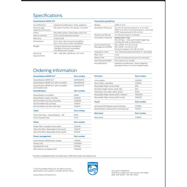 [mtech] Philips Dreamstation BIPAP ST [LOCAL SG DELIVERY]