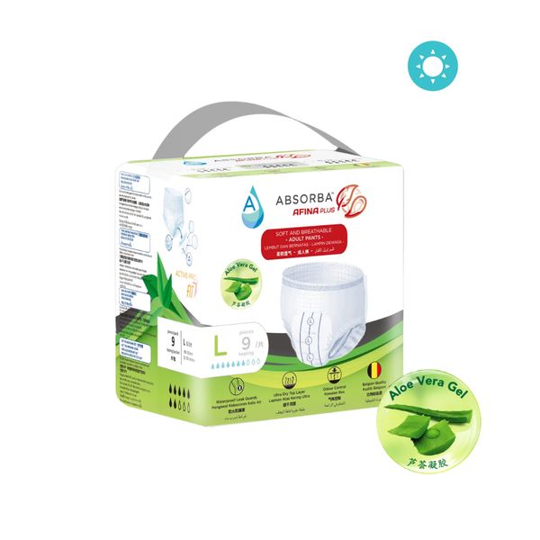 [mobileaid] Absorba Afina Plus Pull Up Pants (Medium - 10 pieces per pack; Large - 9 pieces per pack; Extra Large - 8 pieces per pack) [LOCAL SG DELIVERY]