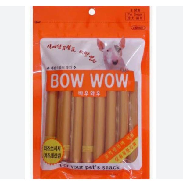[mPets] Bow Wow Cheese Sausage (14 pieces) (Dog Treats) [LOCAL SG DELIVERY]