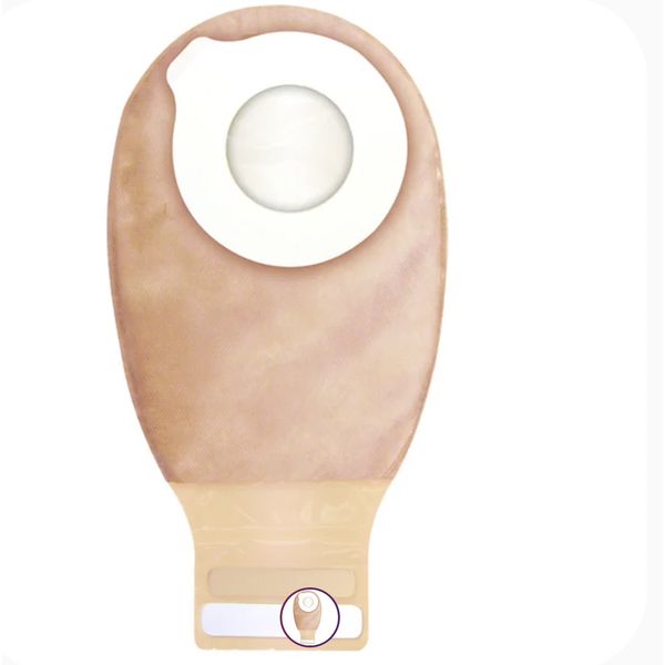 Esteem Synergy Stomahesive/Durahaesive/Drainable Pouch w/Filter Skin Barrier w/ Flex 48mm or 61mm 10's – view 3