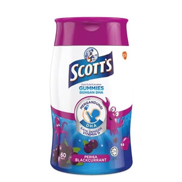 [mobileaid] Scotts DHA Gummies Blackcurrant 60s [LOCAL SG DELIVERY]