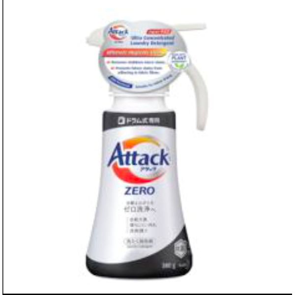 Attack Zero Ultra Concentrated (Top-Load) Regular/Low Suds Trigger 400gm/ Refill 860gm – view 2