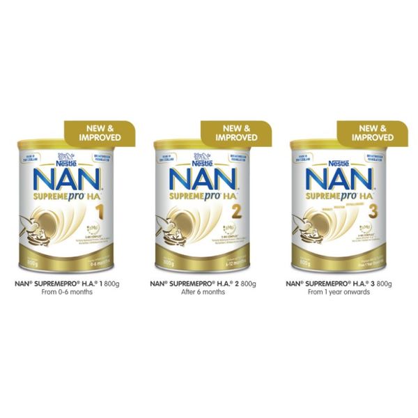【mkids】【Nestle】NAN Supremepro HA 1/2/3 800g for infants 【LOCAL SG DELIVERY】