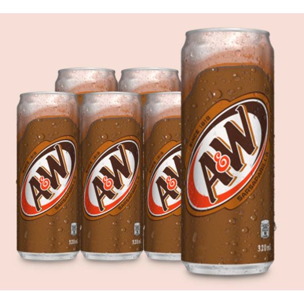 [mfoods] Bundle of 2 cartons A&W Root Beer 320ml 6 x 4 cans [LOCAL SG DELIVERY]