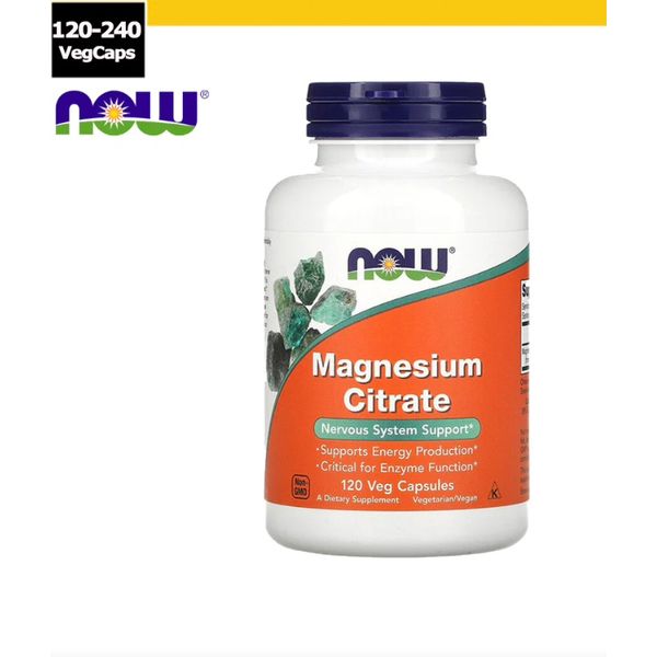 [mfoods] Now Foods, Magnesium, Energy Booster, Vegan, Magnesium Supplement, 120 - 240 Veg Capsules [LOCAL SG DELIVERY]