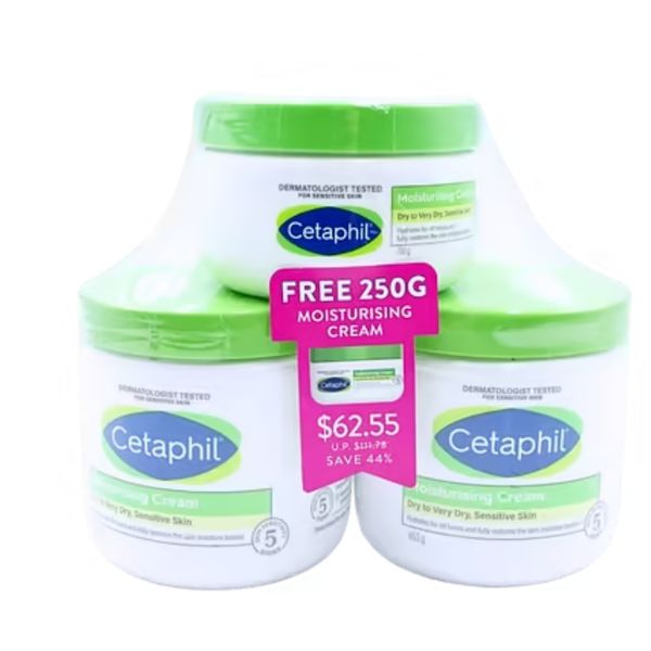 [Dermaceutica] Cetaphil moist cream 453g tp + mc 250g [LOCAL SG DELIVERY]