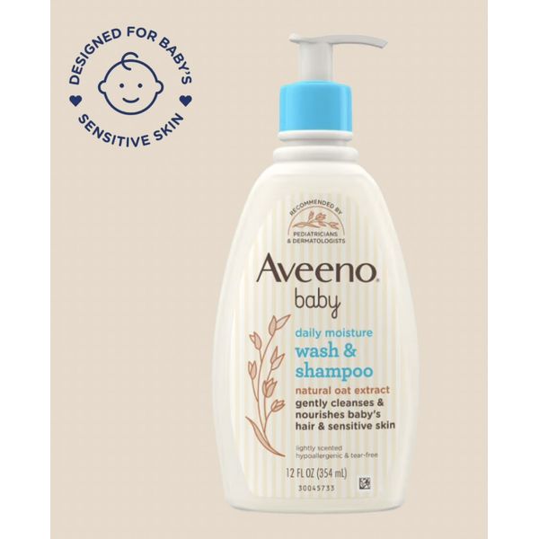 [mkids] Aveeno Baby Wash and Shampoo 354ml [LOCAL SG DELIVERY]