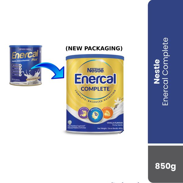 [mobileaid] Wyeth Nutrition Enercal Plus, Milk Powder, 850g x 2 tins [LOCAL SG DELIVERY]
