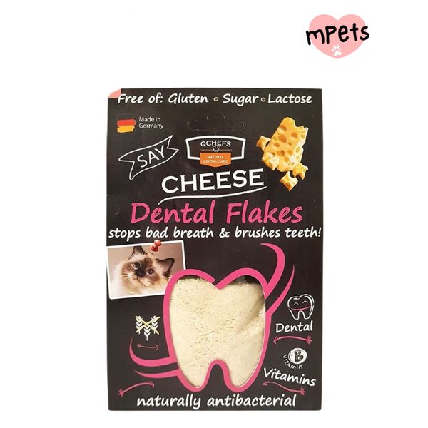 [mPets] QCHEFS DENTAL FLAKES TOPPER FOR CATS 80G (LOCAL SG DELIVERY )
