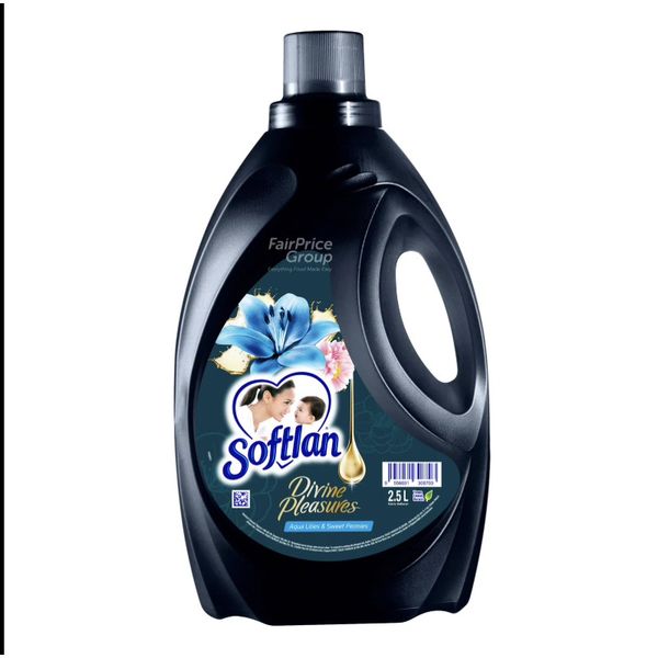 [mWash] Softlan Divine P Aqua Lilies/Midnight Lotus 2.5L [LOCAL SG DELIVERY]