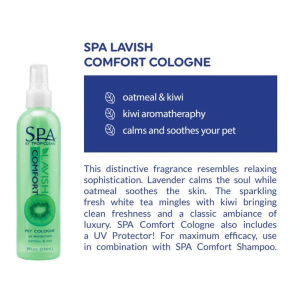 [mPets] TropiClean SPA Lavish Comfort/Fresh/Renew/Sport Cologne 8 fl.oz for Pets [LOCAL SG DELIVERY]