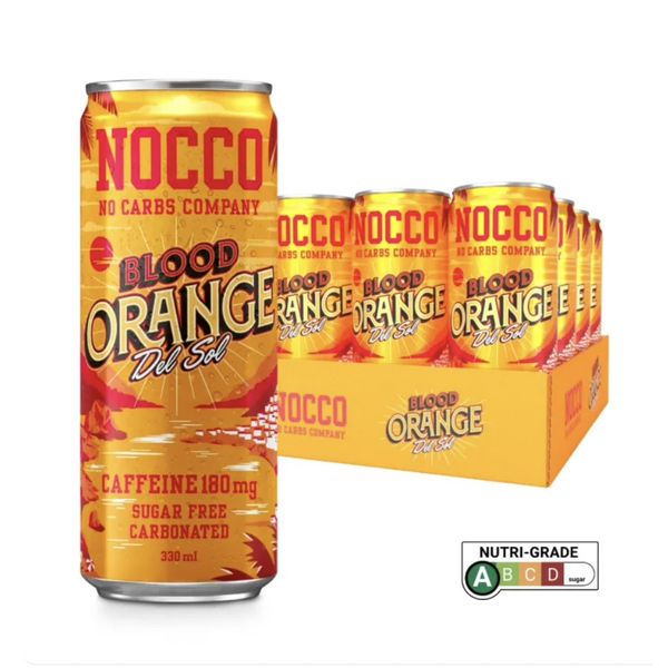 [mfoods] Nocco, Energy Drink, Sugar Free, Caffeine, Muscle Recovery, 330ml, 24 cans [LOCAL SG DELIVERY]