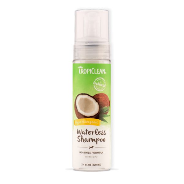 [mPets] TropiClean Waterless Pet Shampoo - No Rinse Formula (7.4fl oz Bottle) [LOCAL SG DELIVERY]