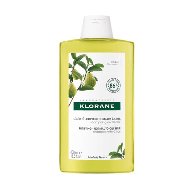 [Dermaceutica] Klorane Purifying Shampoo With Citrus Pulp 400ml [LOCAL SG DELIVERY]
