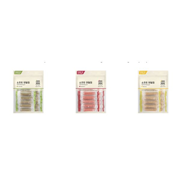 [mPets] Bow Wow Mumargin Soft Dental Gum Chlorella/Blueberry/Banana (Dog Treats) [LOCAL SG DELIVERY]