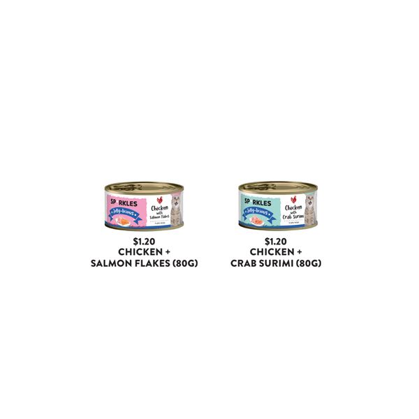 [mPets] Sparkles Cat Wet Food 80g [LOCAL SG DELIVERY]