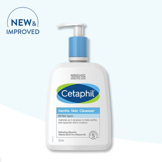 [Dermaceutica] Cetaphil Gentle Skin Cleanser 500 ml (Normal and Sensitive Skin) [LOCAL SG DELIVERY]