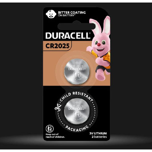 [mtech] Duracell Specialty CR2025 Lithium Coin Battery 3V, pack of 2 [LOCAL SG DELIVERY]