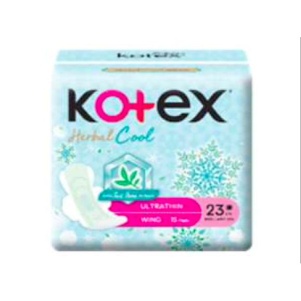 [mobileaid] Kotex Herbal Cool 23cm x 15's/ 28cm x 13's [LOCAL SG DELIVERY]