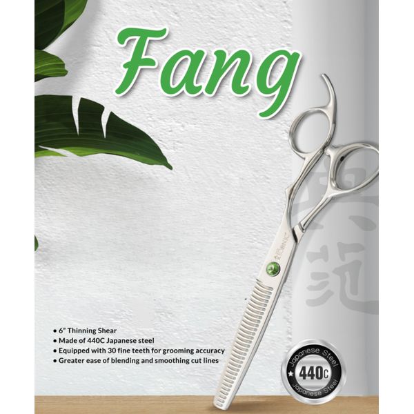 [mPets] True Iconic Fang 6" Thinning Shears With 30 Fine Teeth for Accuracy [LOCAL SG DELIVERY]