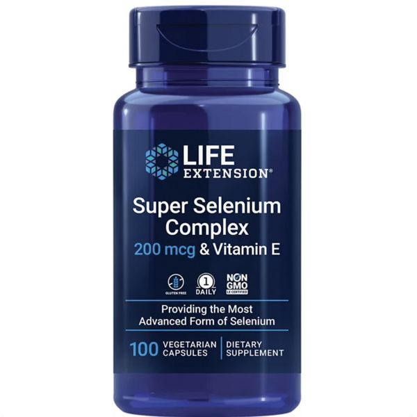 [mfoods] Life Extension, Super Selenium Complex & Vitamin E, Antioxidant, Health Supplement, Mineral Support 200 mcg, 100 Vegcaps [LOCAL SG DELIVERY]