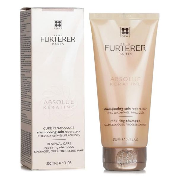 [Dermaceutica] Rene Furterer Absolue Keratine Repairing Shampoo (For Damaged & Over-Processed Hair) 200ml [LOCAL SG DELIVERY]