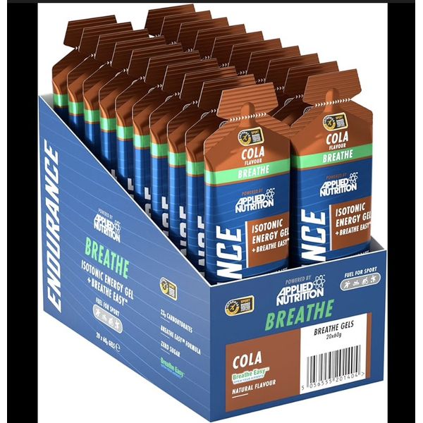 [mfoods] Applied Nutrition, Breathe Isotonic Energy Gel, Breathe Easy, Supports Hydration, Various Flavors, 60ml, 20 packs [LOCAL SG DELIVERY]