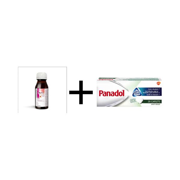 [mobileaid] GSK Panadol with Optizorb 20's + Brufen 20mg/ml (Orange Flavour) Oral Suspension 60ml [LOCAL SG DELIVERY]