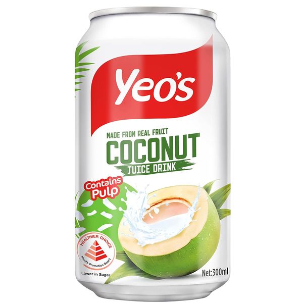 [mfoods] Bundle of 2 cartons Yeo's Canned Drinks - Coconut Juice Drink 300 ml x 24 cans [LOCAL SG DELIVERY]