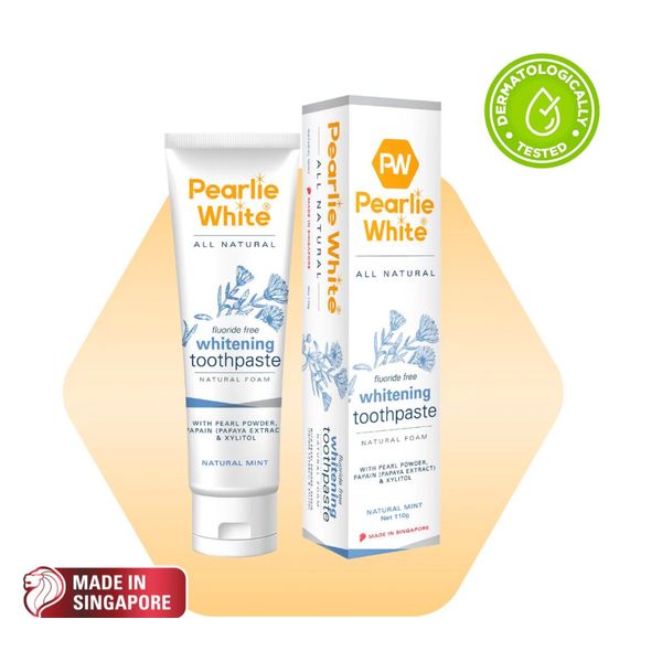[mobileaid] Pearlie White All Natural Whitening Toothpaste 110gm [LOCAL SG DELIVERY]