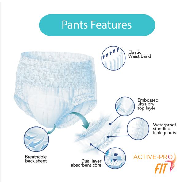 Absorba Nateen Super Pull Up Pants 10+1 pieces per pack Extra Large – view 3
