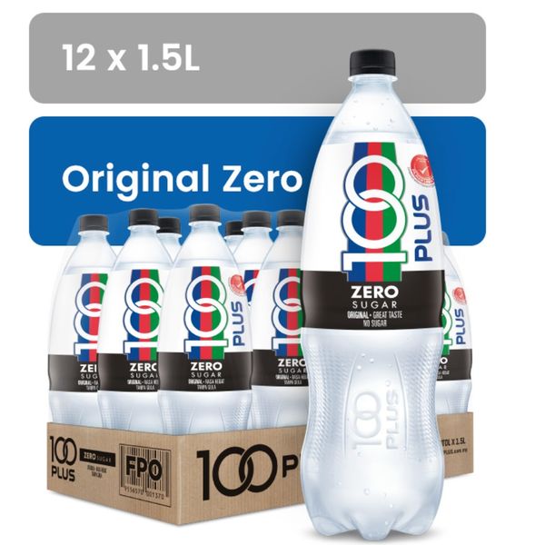 【mfoods】【F&N】100 Plus Zero 1.5L x 12bottles【LOCAL SG DELIVERY】