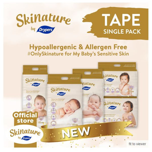 [mkids] For infant and toddlers Drypers Skinature Premium Baby Diapers [LOCAL SG DELIVERY]
