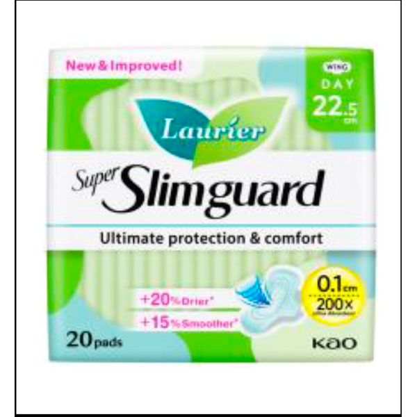 [mobileaid] Laurier Super Slimguard Day Wing 22.5cm 20's/25cm 16's/Heavy Night 30cm 14's/35cm 12's/40cm 10's [LOCAL SG DELIVERY]